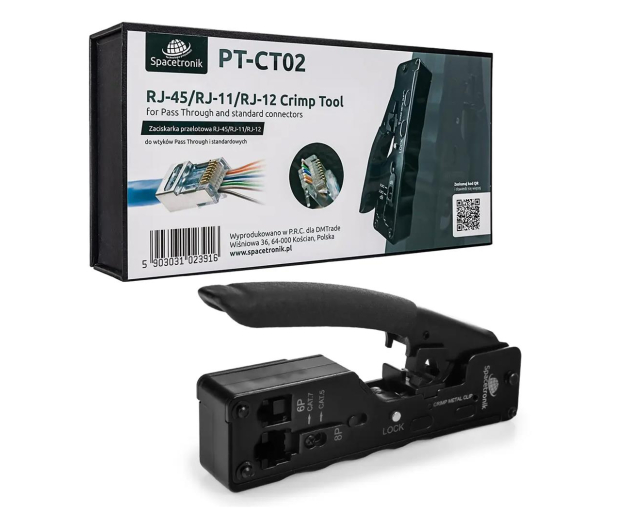 Spacetronik Zaciskarka RJ45/RJ12/RJ11 PT-CT02 - 1259558 - zdjęcie
